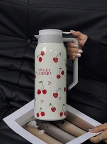 1pc 1500ml/50.74oz Cherry Heart Series, Bình thủy tinh cách nhiệt chân không hai lớp bằng thép không gỉ, thích hợp cho văn phòng, gia đình, ngoài trời, nhà hàng, quà tặng ngày lễ và sinh nhật - Nhiều màu - Xem 7