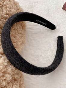 定制文字、图案、纯色宽边头带、时尚防滑发箍、适合女性日常佩戴、婚礼发饰 - 彩色 - 查看 10