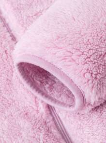 mini bala Boys' And Girls' Double-Sided Fleece Warm Homewear Pajamas Baby Thick Pajamas Winter Collection - Pink - View 7