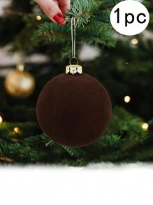 12pcs Macaron Color Christmas Ball Ornaments, 6cm Christmas Tree Party Decor, New Christmas Decorations, Flocked Christmas Balls, Christmas Tree Hanging Ornaments, Pink Christmas Balls, Suitable For Christmas, Christmas Party, Birthday, Home Decor, Room Decor, Winter - Multicolor - View 16