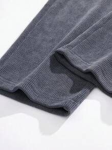 American Vintage 灯芯绒直筒裤，男士时尚百搭休闲卡其色长裤，适合秋冬