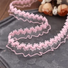 1 码荷叶边花朵刺绣花边 15 毫米花边饰边缝纫配件服装配件