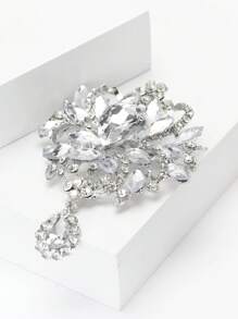 Trâm cài pha lê phong cách cung điện cho phụ nữ tiệc tùng váy Pin Pin - thủy tinh pha lê - Xem 4