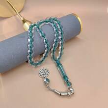 45 件男士时尚复古亚克力珠子项链/10 毫米