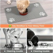 1 Pc Pet Feeding Mat, Ultra-Absorbent Diatom Mud Pet Feeding Mat - Waterproof, Non-Slip, Easy Clean, Odor-Resistant, And Durable Dog & Cat Food Placemat For Messy Eaters