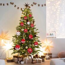 Bộ đồ trang trí treo bằng gỗ hình quả bóng Giáng sinh sáng tạo, Trang trí cây thông Noel, Trang trí nhà cửa & tiệc tùng - nhiều màu - Xem 6