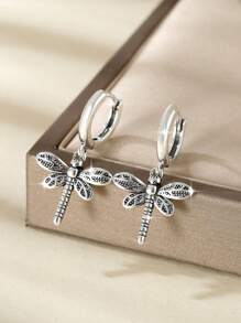 1 Pair Fashionable Elegant Copper Flower Petal Pendant Earrings, Sweet & Stylish Gift For Women - Multicolor - View 6