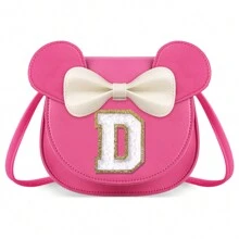 个性化字母钱包，独特钱包，蝴蝶结钱包，小女孩钱包，S码钱包，斜挎包，S码生日礼物，适合2-7岁女孩