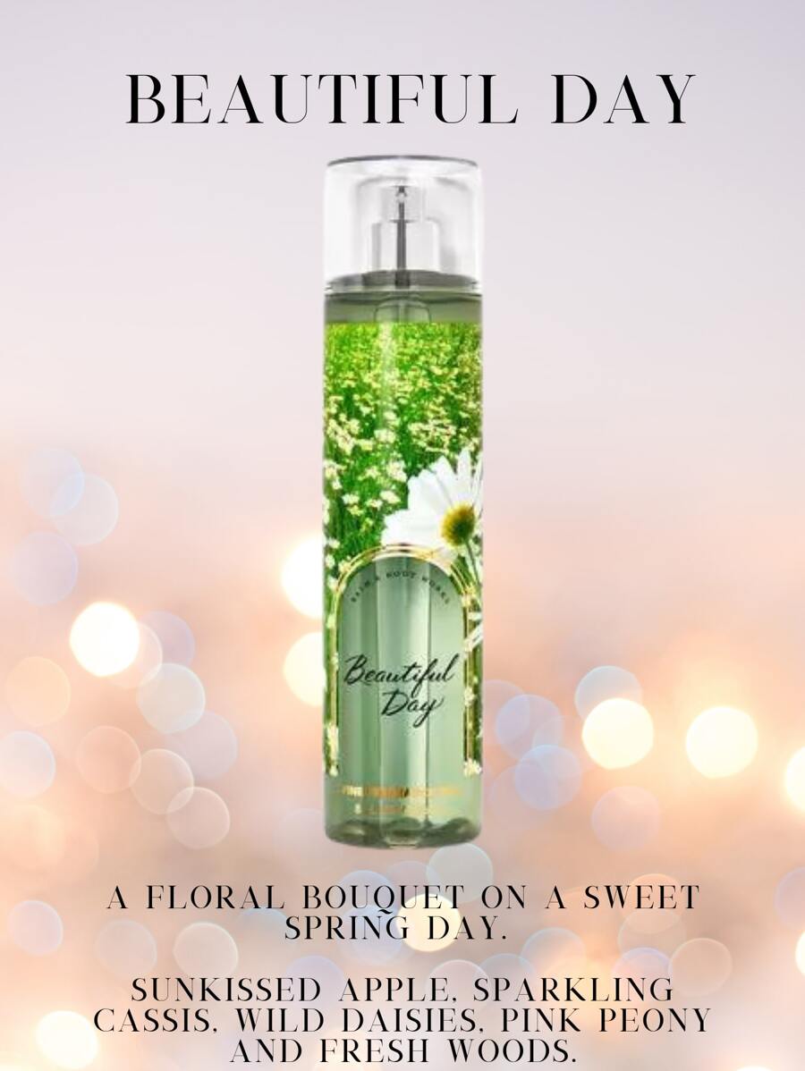 Bath And Body Works Body Spray Body Mist Fragrance - Beautiful Day - View 1