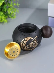 1pc New Double Ball Heat-Resistant Resin Incense Burner, Suitable For Home Decor, Office, Festivals, Yoga Studios, Can Be Used As Festival Gifts, Festival Decorations Gifts, Festival Decorations Decorations, Living Room Accessories Birthday Graduation E-I-D