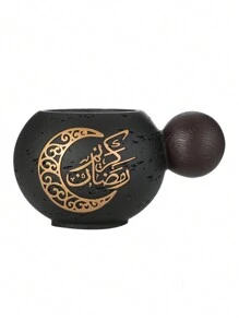 1pc New Double Ball Heat-Resistant Resin Incense Burner, Suitable For Home Decor, Office, Festivals, Yoga Studios, Can Be Used As Festival Gifts, Festival Decorations Gifts, Festival Decorations Decorations, Living Room Accessories Birthday Graduation E-I-D
