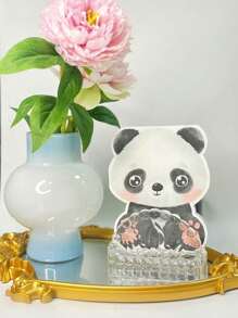 20 pièces de papier mouchoir imprimé avec des motifs de panda de bande dessinée, serviettes asymétriques amusantes pour décoration de fête, papier pour invités à la maison, fête d'anniversaire, restaurant, fournitures de fête