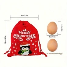 1set/10pcs New Red Velvet Gift Bag Set With Drawstring, Christmas Design, Christmas,Christmas Bags ,Candy Bag ,Random Pattern, Christmas Decorations Christmas Decor Christmas Gifts Christmas Wrapping Paper  Christmas Party Supplies Christmas Gift Bags Christmas Bags Christmas Stickers