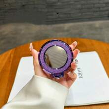 闪亮亮片指环支架，带镜子，适用于所有智能手机 - 闪亮手机握把和支架，时尚闪亮指环支架，通用手机配件 - 彩色 - 查看 15