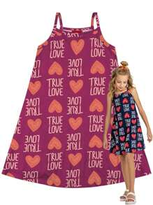 Kyly Premium Strap Youth Dress - Dusty Pink - View 1