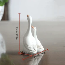 1 件树脂逼真母鸭和小鸭装饰，花园/庭院微型景观树脂工艺装饰品 - 彩色 - 查看 13