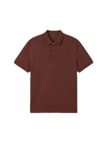 Basic UNISEX POLO Shirt - màu nâu - Xem 2