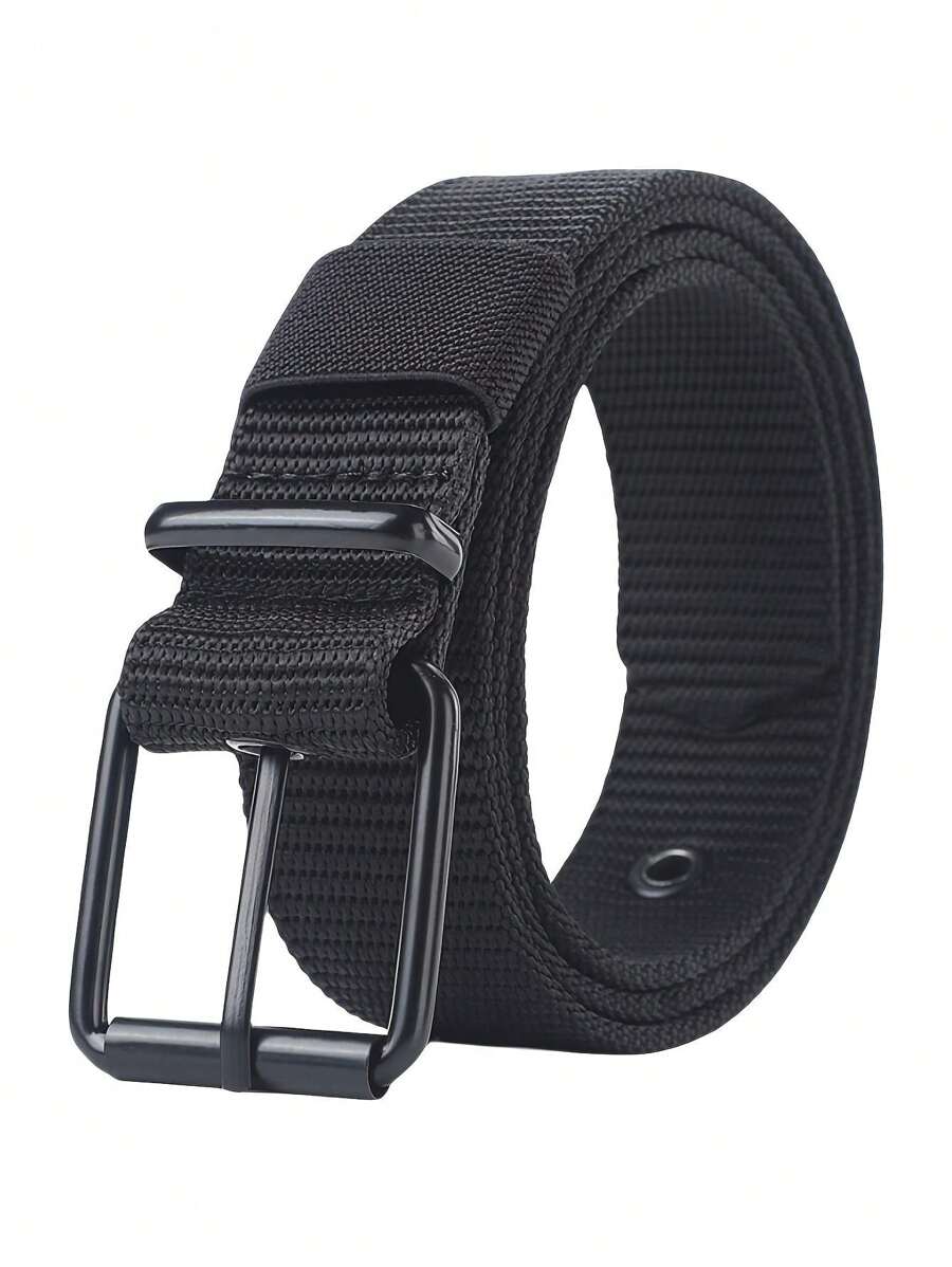 Breathable Nylon Fabric Belt Student Youth Belt Pin Buckle Trousers Jeans Belt Summer, School Casual, Business, Boyfriend Husband Father Dad Men Gift, Daily Wear, Fashion, Teen, Outdoor, Vacation, Athletic, Travel, Street, Boho, Vintage Fall, Autumn, Halloween
