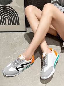 2024 Youth Lace-Up Gump Sneakers, Anti-Skid & Wear-Resistant, Comfortable Walking Shoes, Athletic Trainers