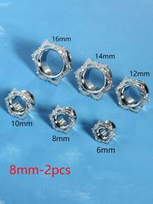 2 件装空心耳塞，适用于男女双喇叭形无螺丝耳环，黄铜花形耳塞，耳塞尺寸 00G 0G 2G 情人节、妈妈、母亲、母亲节、礼物 - ear tunnels - 查看 37