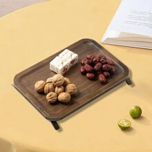 1 件带浮动支撑脚的储物托盘，三种款式，适用于咖啡、水果、甜点等，餐厅厨房卧室婚礼派对多场景可重复使用 - 彩色 - 查看 6