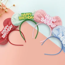 全新可爱蝴蝶结生日派对头带 - 多色 - 查看 3