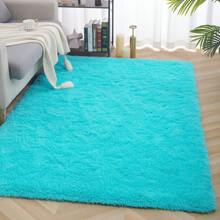 Super Fluffy Rug For Bedroom, Modern Shag Area Rugs, Soft And Cozy Plush Carpet For Kids,Girls Boys And Teens Decorations For Living Room Dorm Nursery Classroom - 水鴨藍 - 查看 5