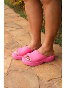 Women's Cloud V Platform Sandal Launch Light And Comfortable 34 To 40 - JV Shoes - 淺粉色 - 查看 3