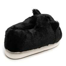 Original Plush Animal Slippers - Comfort And Fantasy At Home - Black - View 4