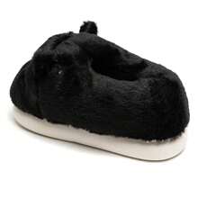 Original Plush Animal Slippers - Comfort And Fantasy At Home - Black - View 3