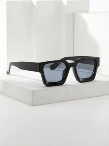 复古方形 PC 镜框百搭简约女士太阳镜，防紫外线休闲 PC（聚碳酸酯）太阳镜，四季皆宜 - 彩色 - 查看 5