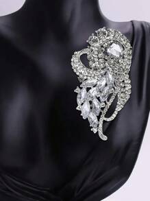 Luxury Crystal Brooch For Women Party Banquet Jewelry Gift Dress Skirt Accessory