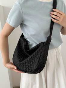 1 chiếc túi đeo chéo đơn giản, giản dị, thời trang mới, thích hợp cho hoạt động ngoài trời, đi làm hàng ngày, du lịch và các dịp khác - Nhiều màu - Xem 4