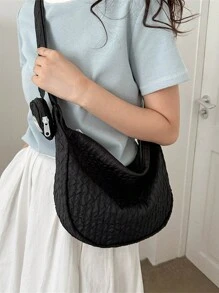 1 chiếc túi đeo chéo đơn giản, giản dị, thời trang mới, thích hợp cho hoạt động ngoài trời, đi làm hàng ngày, du lịch và các dịp khác - Nhiều màu - Xem 8