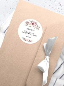 15/35/70pcs Customizable Waterproof Wedding Favor Stickers - Sunproof, Easy To Stick, Can Be Used For Personalized Names, Thank You Cards, Brooches, Etc. - Perfect For Anniversaries And Special Occasions. Back To School Decorative Stickers, Waterproof, Multipurpose, Reusable, Colorful, Diverse Styles Including Retro, Cartoon, Modern, Cute, Etc. Customizable, Personalized, Unique, Ideal Gifts For Friends, Kids, Colleagues, Students, Clients, Also Suitable For Business/Work/Office Use. Customized Stationery Stickers, Local Product. - White - View 6