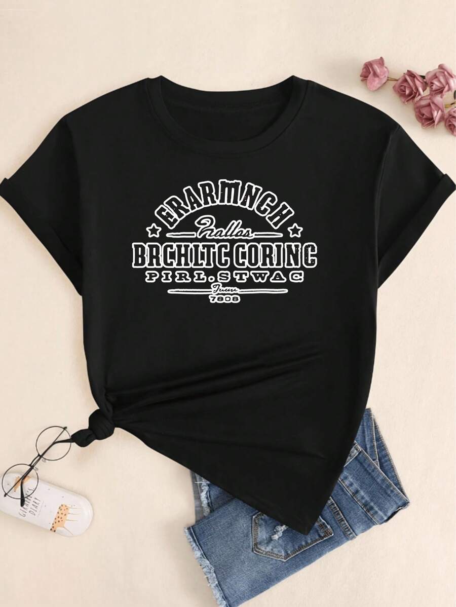 Retro Style T-Shirt Premium Cotton Comfortable Printed T-Shirt Summer - 所以 - 查看 1