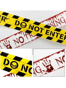 1 cái Dải cảnh báo Halloween Đai cách ly Trang trí tiệc ngày lễ Đai cảnh báo bảo vệ Đầu lâu Đai từ tính Mùa thu Mùa thu, Giáng sinh - Nhiều màu - Xem 5