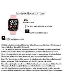 4 件青少年优雅可爱的电子手表盒电子手表情侣套装，适合送给朋友的圣诞礼物