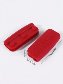 Extra Thick Silicone Heat Resistant Cooking Gloves, Pot Handle Gripper Sleeve For Cast Iron Cookware