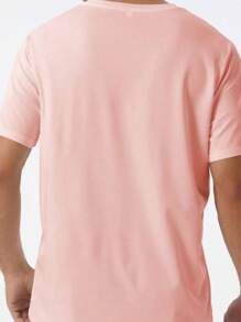 Shirt Stylish Comfortable Los Angeles T-Shirt Premium Mesh 100% Cotton Imported Blouse New Release - Màu Hồng baby - Xem 4