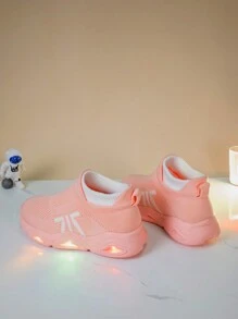 Giày tất phát sáng thời trang thường ngày cho bé trai và bé gái, giày thể thao phát sáng cho mùa xuân/hè - Hồng - Xem 4