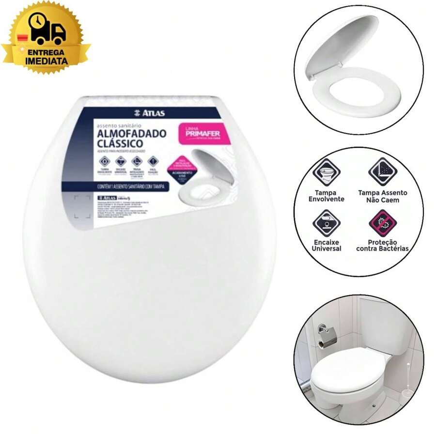 High Quality Padded Toilet Seat Oval Classic Original Deca Celite Icasa Universal Toilet Lid - 白色 - 查看 1