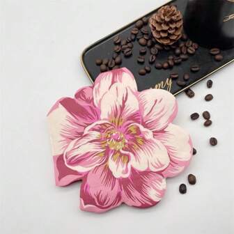 30pcs Disposable Napkins, Decorative Shaped Paper Napkins For Wedding, Birthday, Tea Party, Restaurant, Hotel, Coffee Shop, Party Supplies, Made Of Virgin Wood Pulp, Suitable For Birthday Party, Holiday Party, Wedding, Valentine's Day,