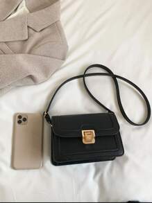 Women Solid Color Mini Crossbody Bag, Fashion For Daily Commute
