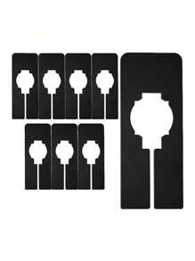 10 Bộ sắp xếp tủ quần áo có thể điều chỉnh kèm bút đánh dấu - Bộ chia tủ quần áo tiết kiệm không gian hiệu quả để phân loại quần áo & trang trí phòng ngủ Quần váy Giày dép Quần jean Bốt Váy - Nhiều màu - Xem 8