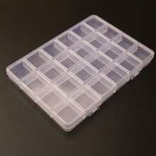 1入組15格漆封印章頭收納盒（不包括封印章頭），透明塑料首飾收納盒，帶網格和蓋子，大容量，方便攜帶和存儲 - 無色 - 查看 12