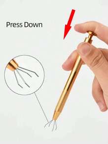 2pcs 4-Claw Ball Head Holder,Pick-Up Tool, Crystal Prong Tweezers Catcher Grabbers With 4 Claws, Piercing Jewelry Making Grasping Tools,Professional Diamond Bracket With 4 Claw Tattoo Accessories Stainless Steel Pearl Grab Holder Jewelry Making Jewelry Tools,Body Piercing Tool,For IC Chip Electronic Components Nails Clamping - Multicolor - View 2