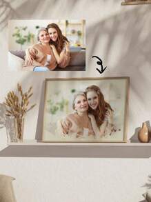 1幅定制水彩肖像画，个性化情侣艺术品，适用于婚礼、周年纪念、订婚，送给男友或女友的独特礼物，情人节装饰，高品质，时尚定制，个性化，独具特色，送给男友/女友的理想礼物，适用于情人节、周年纪念、婚礼、客厅、家居、生日、毕业典礼、家居焕新、节日日历 - 彩色 - 查看 4