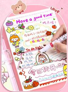 6 Sets Kurven und Kurven Design Filzstifte, Spitzenstifte, gewellte Blumen Textmarker, DIY Kontur Kurvenstifte, geeignet für Handbücher und Zeichnungen, Schüler Textmarker, Stifte für Kinder, Jugendliche und Erwachsene, Lehrer Marker, Lern-Utensilien für Grund- und weiterführende Schulen sowie Universitäten