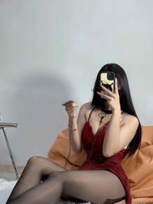 情趣内衣性感睡衣情趣内衣大码蕾丝胖mm吊带睡裙聚拢带胸垫200斤 - 查看 6